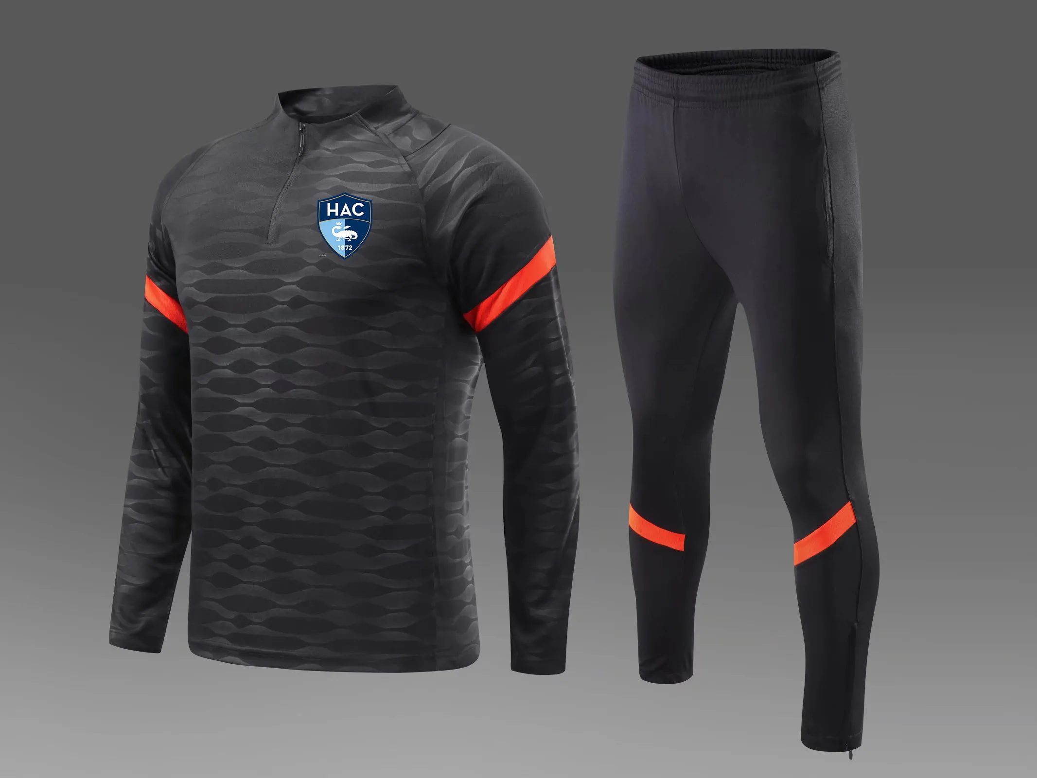 Chándal de fútbol para hombre Le Havre AC, traje de entrenamiento para correr al aire libre, kits de fútbol para niños para otoño e invierno, logotipo personalizado 3007