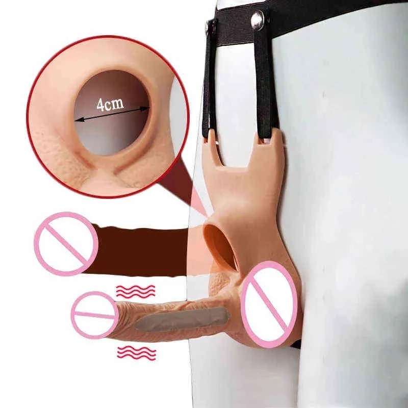 NXY Dildos 10 Częstotliwość podwójna penetracja wtyczka analna wibrator tyłka dla mężczyzn Pas Pas na Penis Vagina dla dorosłych zabawki dla par 17102883