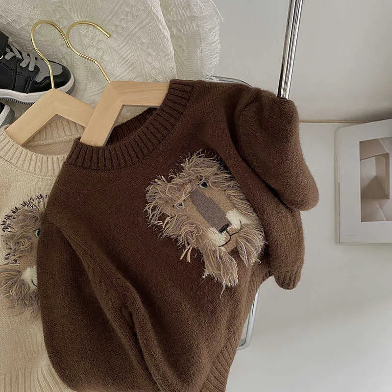 Children Sweater  Boys Sweaters Autumn Teenager Cardigan For Boys Clothes Cotton Toddler Baby Sweater Pullover Knitwear 210902