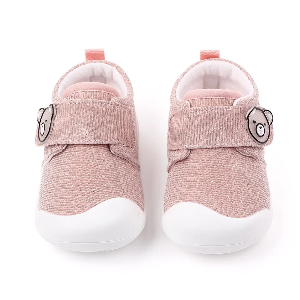 الرضع طفل أحذية الربيع الفتيات الفتيان عارضة الأحذية لينة أسفل عدم الانزلاق الكرتون جودة عالية الطفل أول مشوا أحذية 210326