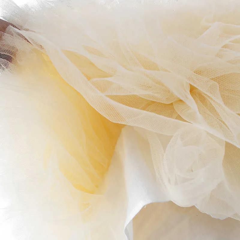 Fille robe de soirée laine mosaïque gâteau femme bébé robe s robes pour fête et vêtements de mariage 210702