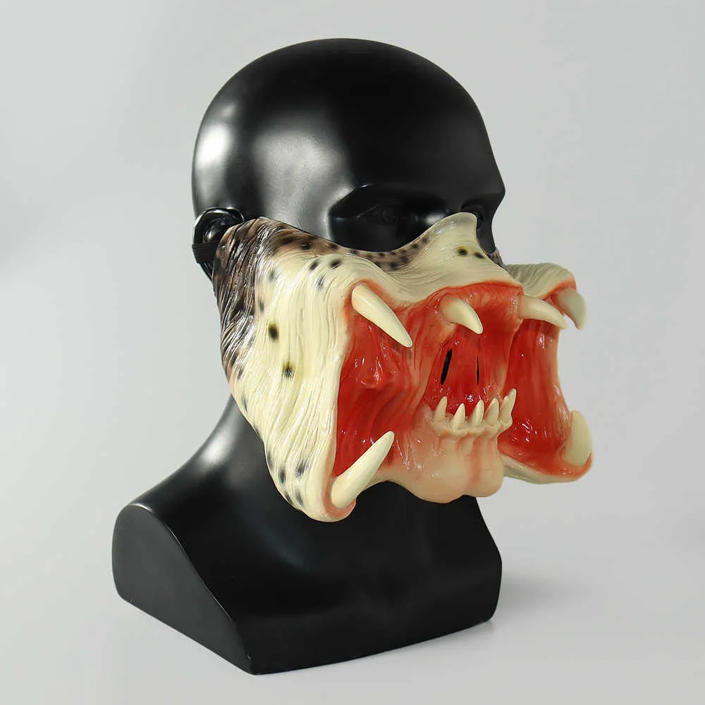 Film Alien vs Predator Masque Horrible Monstre Masques Halloween Party Cosplay Costumes Props Latex L230704