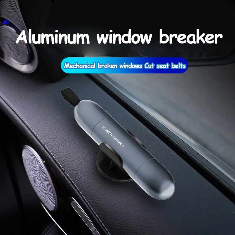 Auto Multifunctionele roestvrij staal Gebroken raam Mini draagbare noodauto veiligheidshamer