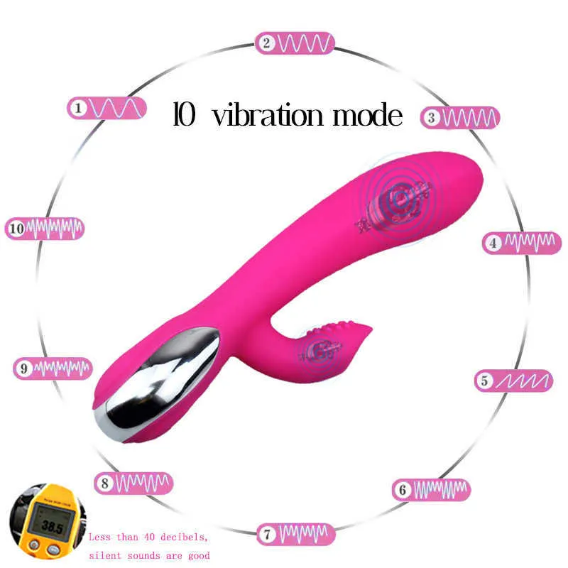 10 Speed ​​G Spot Rabbit Vibrator Toys Woman Dildo Vibrators Women o Clitoris Sexiga produkter Exotics Toy for Adult2217577