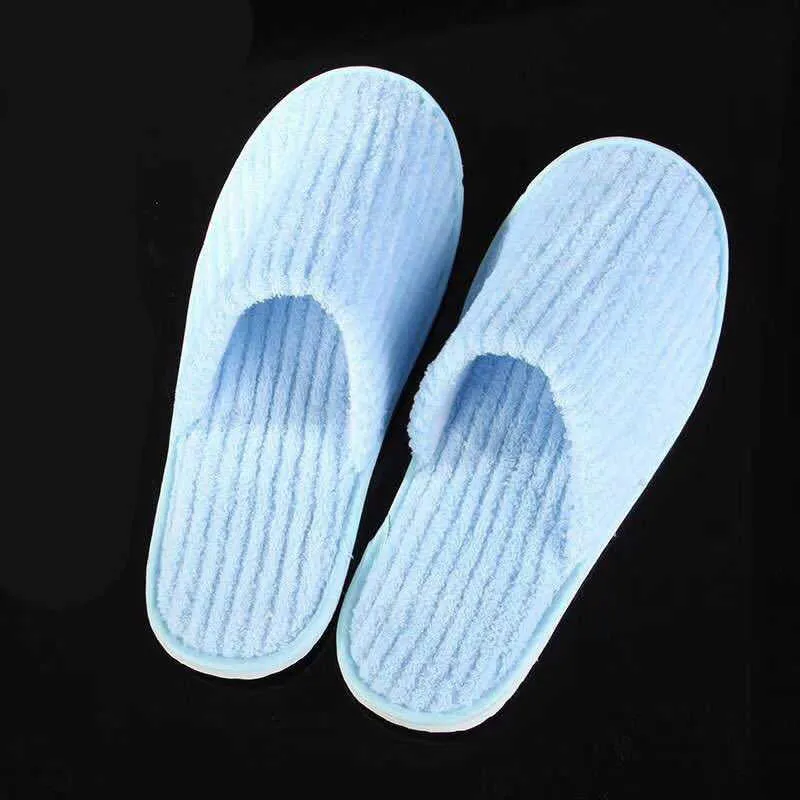 Damesschoenen Coral Fluwelen Wegwerp Slippers Hotel Home Indoor Wedding Supplies Antislip Loafer Pas Slippers Eenmalige Flip Flop Y0804