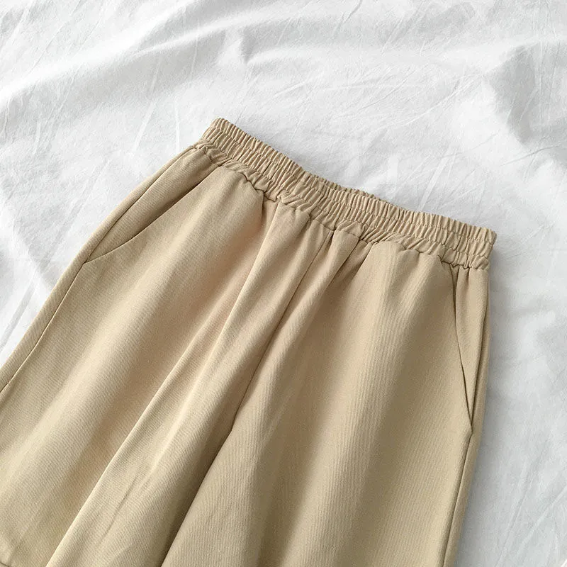 Korobov Preppy Style casual femmes Cargo pantalon coréen taille haute pantalon Vintage solide poches lâche femmes pantalon 210430
