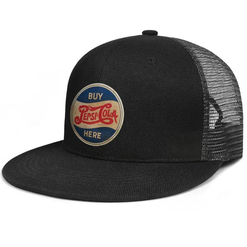 Pepsi Crystal Unisex Flat Brim Trucker Cap Designer Running Baseball Hats vintage PepsiCola Vintage Logo live local logo Original7647882