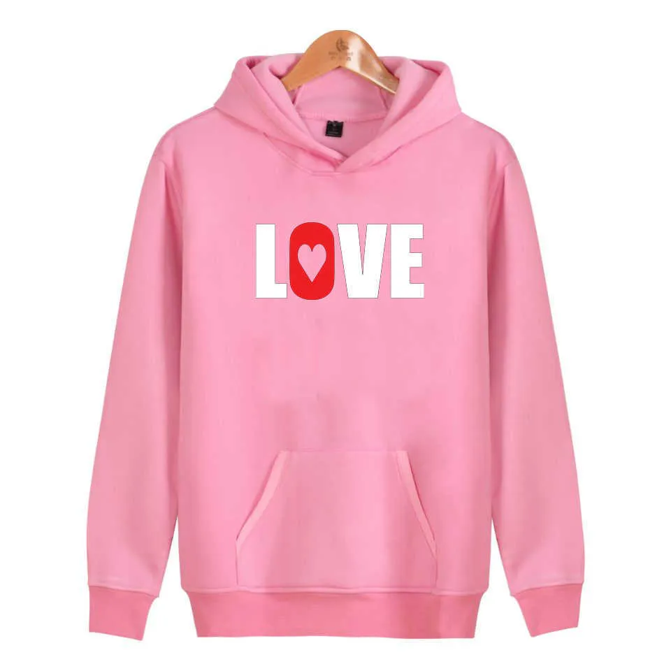 Love Hoodies Uomo Donna Felpe Amanti Felpa con cappuccio Bambini e adulti Famiglia Genitore-figlio Outfit Felpa con cappuccio Ama Autunno Inverno Felpe con cappuccio 210818