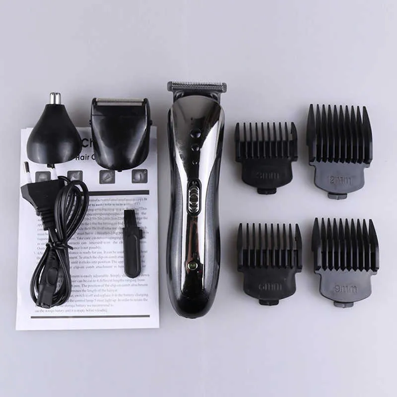 3 в 1 Мужская электрическая перезаряжаемая машинка для стрижки волос портативная бритва для бороды станок для бритья бритва для бороды триммер для носа TSLM1 P08171321259