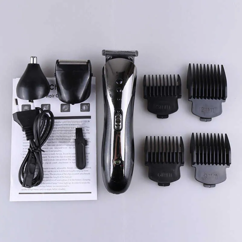 3 In1 Mens Electric Hairble Clipper Portable Beard Shaver Machine Machin