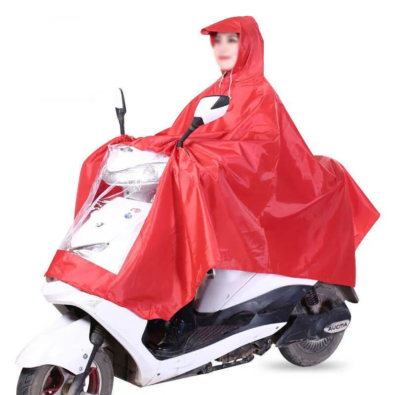 EVA vélo électrique Imperméable Vélo Capuche Imperméable Poncho Vêtements De Pluie À Capuche Pour Moto Vélo Hommes Femmes Housse De Pluie 211025