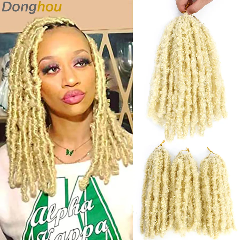 Distressed Butterfly Locs Crochet Cheveux Synthétique Tressage Cheveux Faux Locs Crochet Tresses Pré Boucle Messy Meches Serrures Papillon 2021 mode