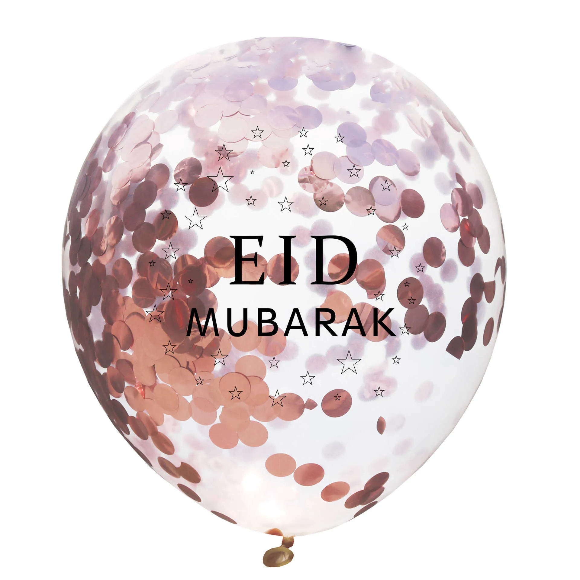 5PS 12inch Eid Mubarak Kareem Confetti Ballong Ramadan och Eid Dekorationer för hem Ramadan Mubarak Decor Wedding Party Supplies Y0827