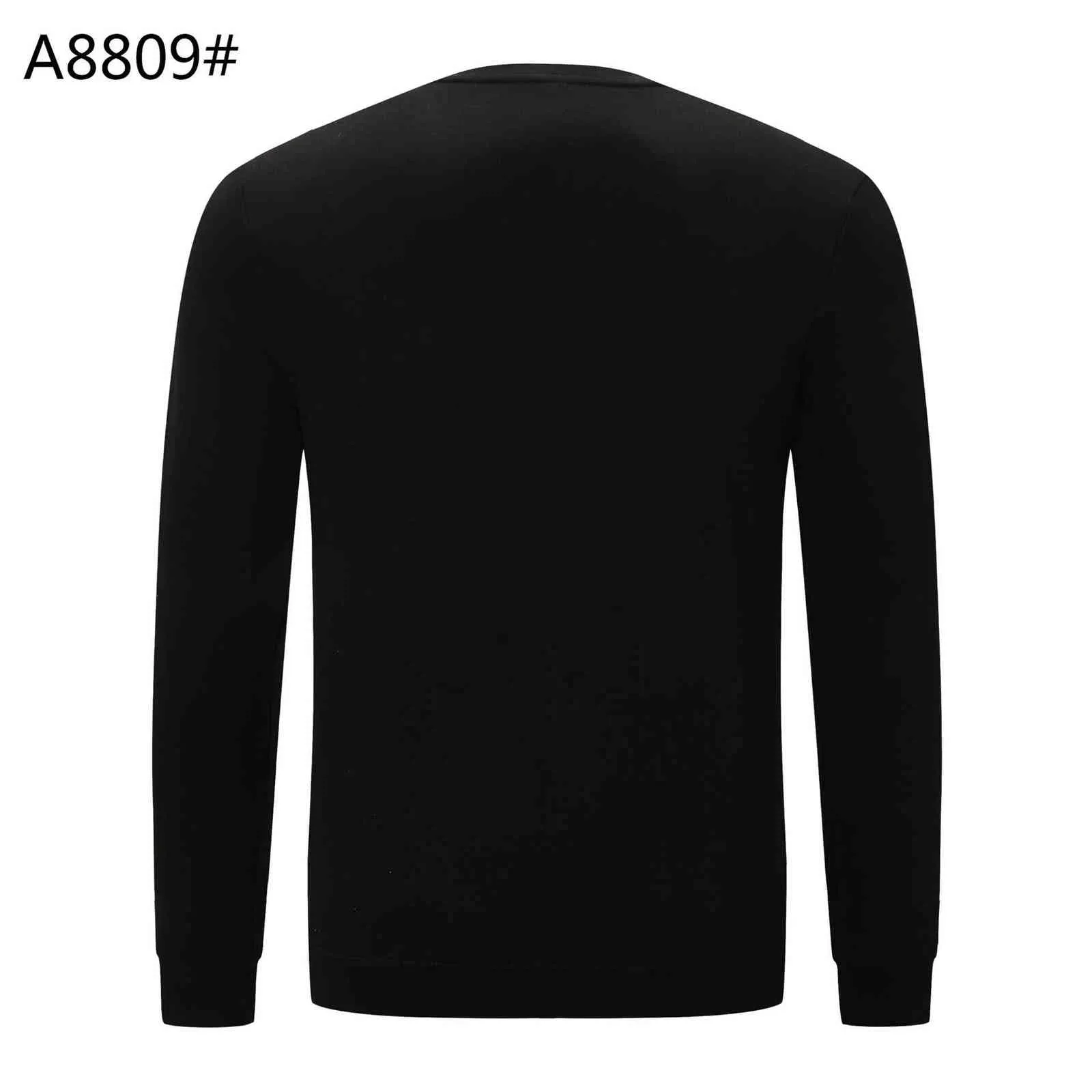 Plein-varumärke 2021 New Herr Casual Hoodies Sweatshirts Luvtröja Herr O-hals Mode Stil Långärmad manlig Sweatshirt Pullover Y1201