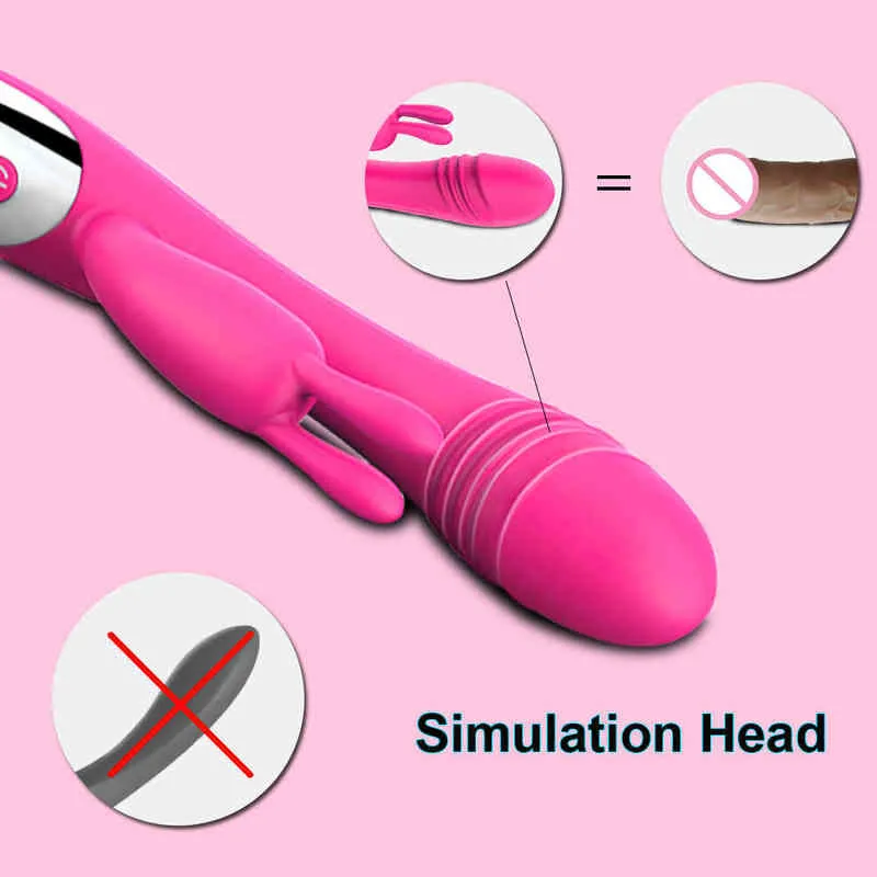 Nxy vibrators g spot kanin dildo vibrators sex leksaker för kvinna vagina klitoris stimulator kvinnlig onani kvinnlig kroppsmassage 0104