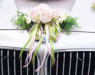 Подарки для женщин Kyunovia, аксессуар для свадебного автомобиля, украшение на крышу автомобиля, имитация украшения свадебного автомобиля, цветок KY131