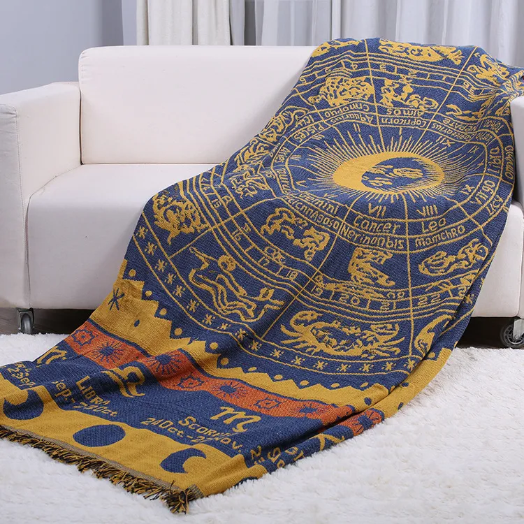 Constellation Geometric sofa blanket throw abstract livingroom decoration leisure blankets for Bedspread Picnic mat rug tapestry234S