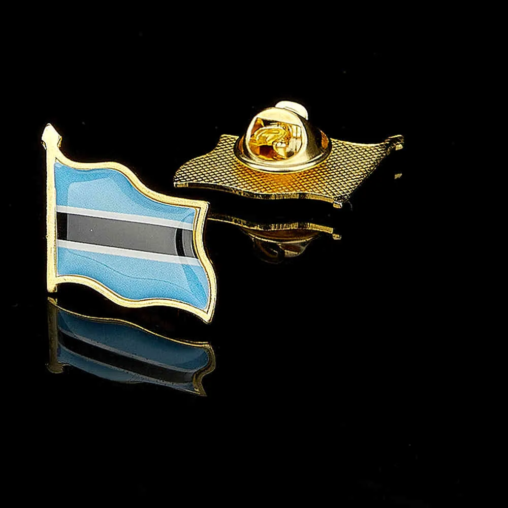 drapeau National du Botswana africain épinglette en métal sur un Badge broche bijoux