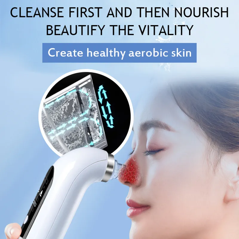 Vattencykel Blackhead Remover Pore Cleaner Vakuumsug för akne Fimple Black Dot Removal Electric Face Nose Cleaser Skin Care 26