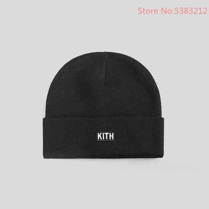 X3y8 Kith Beanie Zimowe czapki dla mężczyzn kobiety panie akrylowe czapkę z mankietą dzianin Hip Hop Hip Hajuku Casual Skullies Outdoor Christ9066394