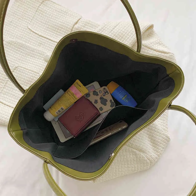 ショッピングバッグデザイナートートバッグ用女性ハンドバッグボルサフェミニナグランドサックフェムメンダバンダーリア光沢のあるPUレザーソフトショルダー2203099
