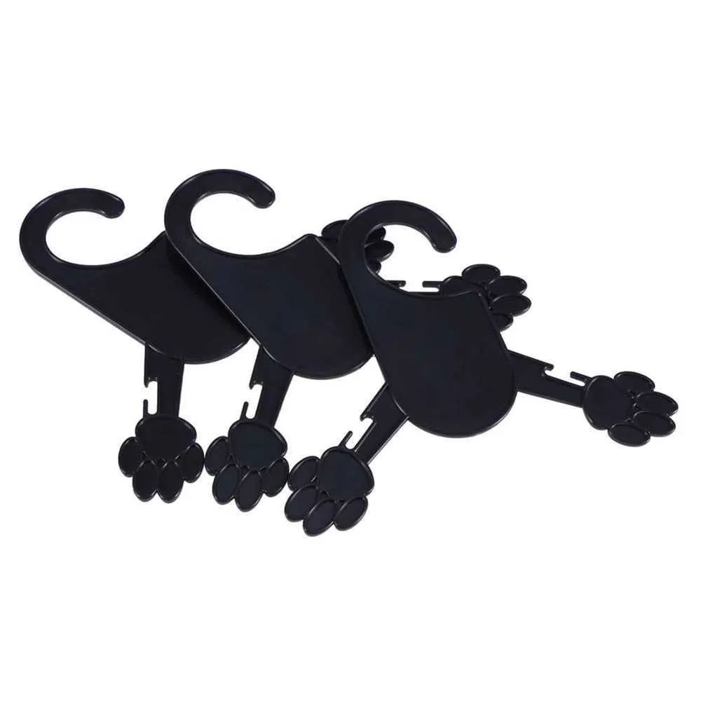 Cintres pour vêtements pour animaux de compagnie pour chien chat bébé enfant en bas âge petit manteau chiot noir vêtements cintres paquet de 10 plastique flexible forte patte 211007
