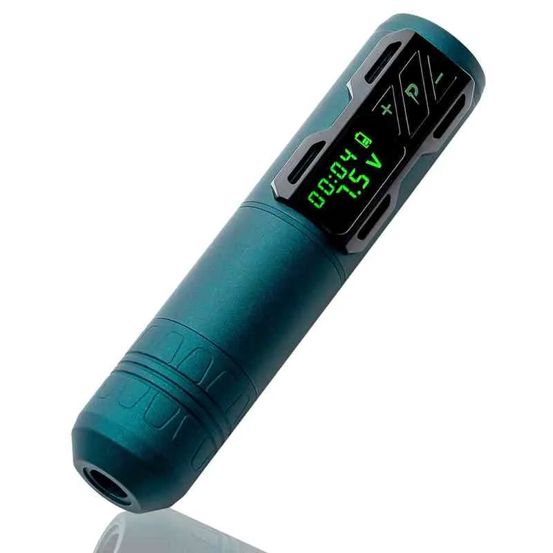 EZ Portex Gen 2S sans fil batterie tatouage stylo Machine personnalisé moteur suisse avec bloc d'alimentation noir rouge vert argent 211228