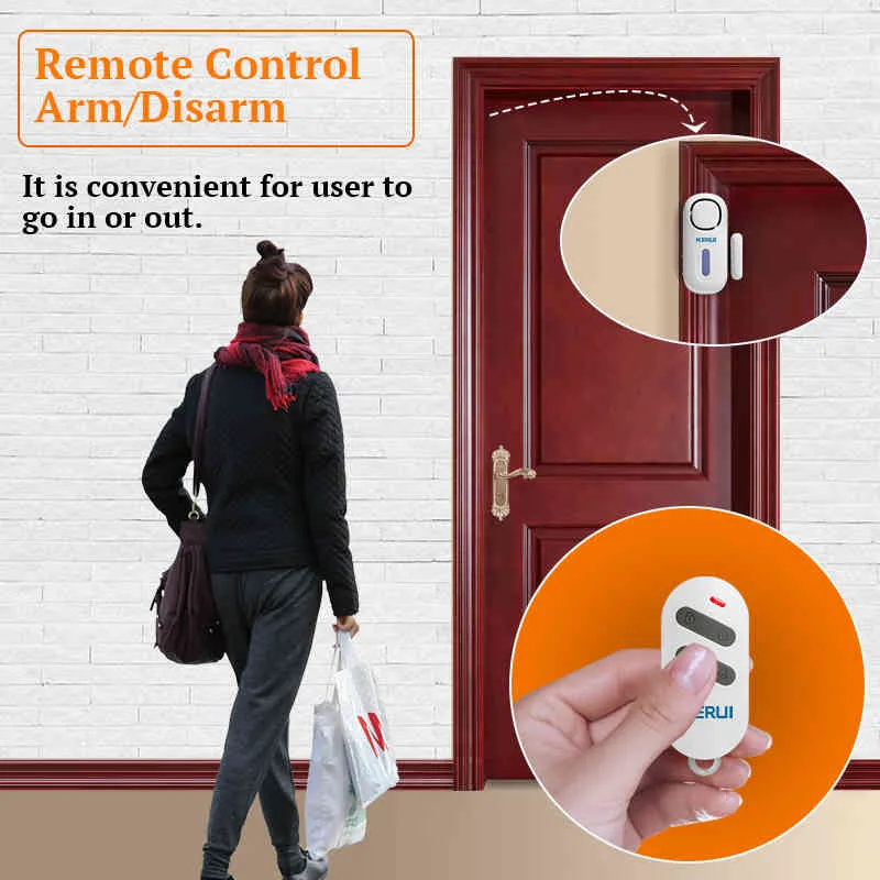 KERUI 120DB Wireless Door/Window Entry Security Sensore antifurto Allarme PIR Magnetico Smart Home Garage Sistema con telecomando