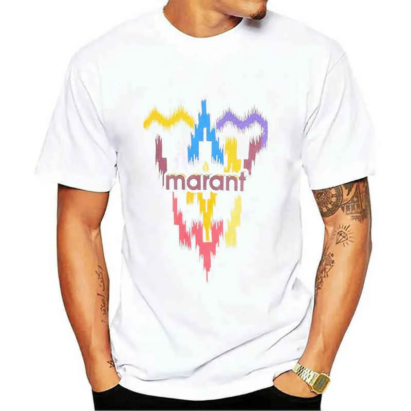 New summer Marant TShirt men Causal T Shirt 100 Cotton harajuku Tshirt Oneck Male HipHop Tshirts Fashion brand Loose Tees G227322670