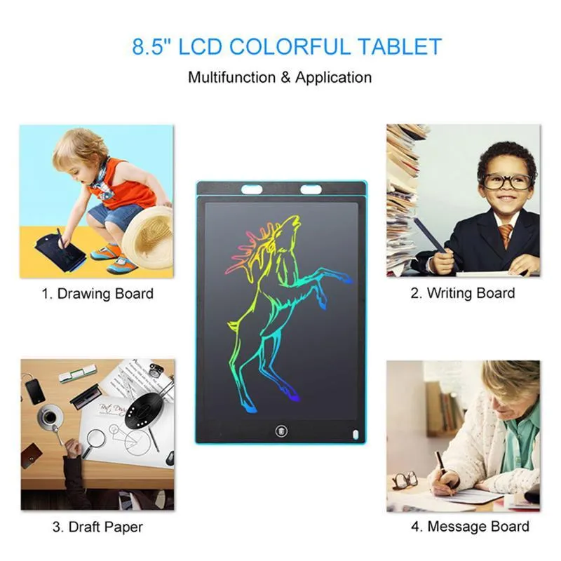 Grande lumière lumineuse planche à dessin enfants tablette dessiner dans la magie noire avec stylo Fluorescent jouet éducatif pour enfants 4.4''8.5''12''