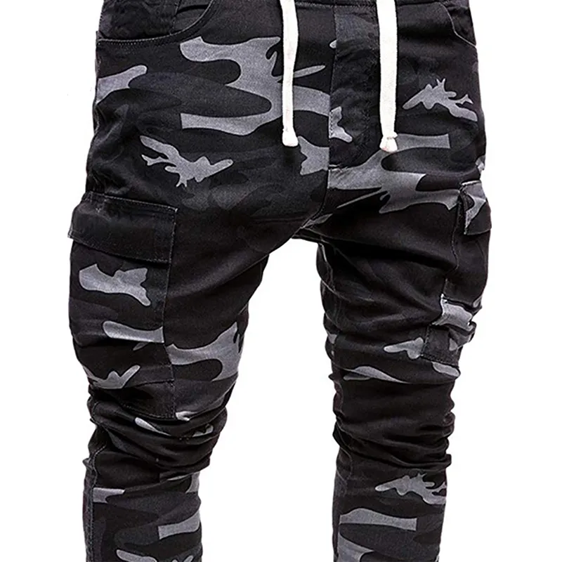 Camouflage Cargo Pants Men Cotton High Quality Male Military Cargo Long Pants Trend Streetwear Casual Men Pantalones Hombre 210524