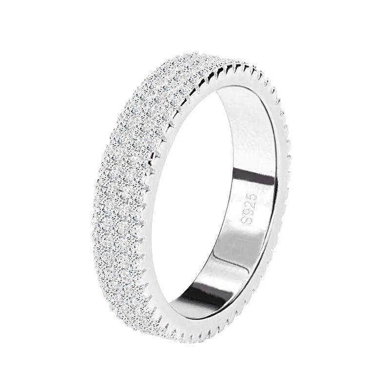 Shipei 100% 925 sterling zilver gemaakt diamanten edelsteen bruiloft engagement persoonlijkheid paar ringen fijne sieraden 211217