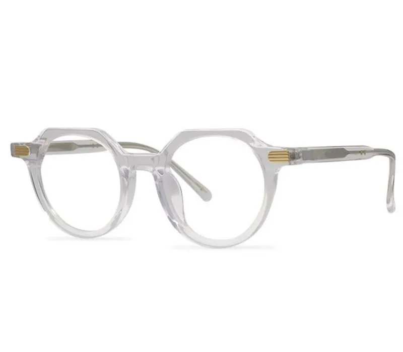 Montature occhiali da sole alla moda Designer di marca Occhiali da vista in acetato Montatura vintage da uomo con montatura completa Occhiali da vista Lenti trasparenti Miopia Eyegl335m