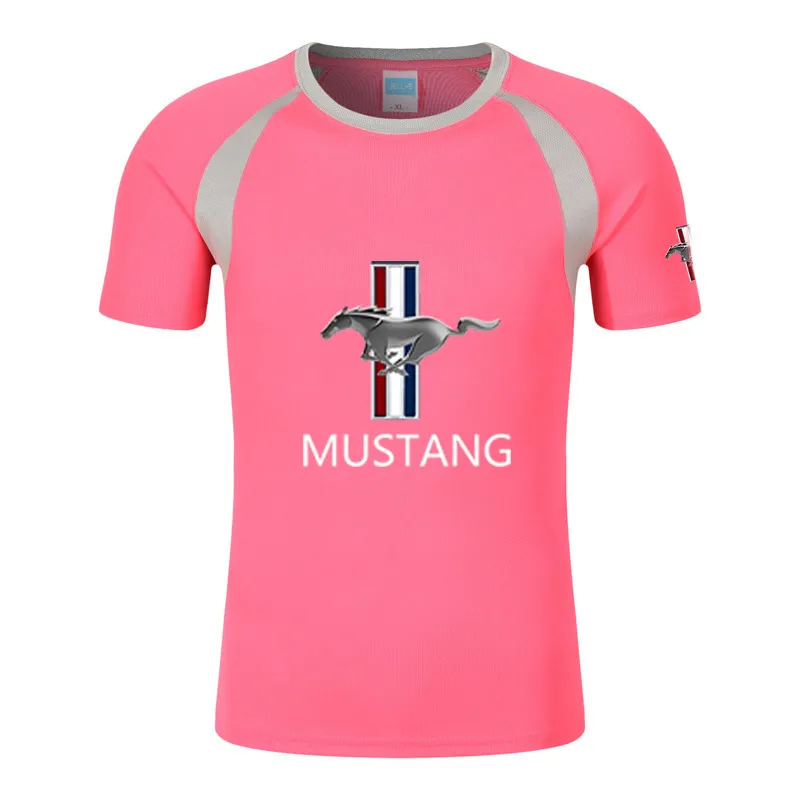 Gym Fitness Tees Mountain Bike Racing Suit Formula One Short Sleeve F1 Shirt Men's Ford Mustang T-shirt Summer