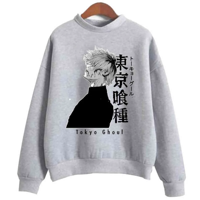 Tokyo Ghoul Hoodies Hooded Kaneki Ken Sweatshirts Cozy Tops Pullovers H1227