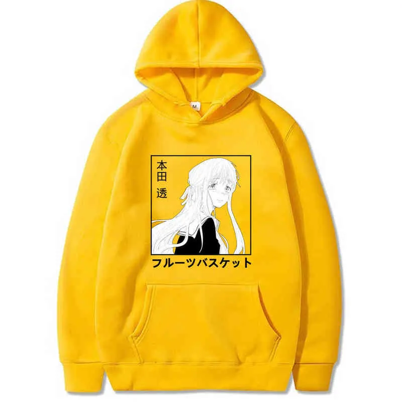 Anime Fruits Basket Hoodies Men Women Long Sleeve Tohru Honda Sweatshirt Kawaii Clothes H1227