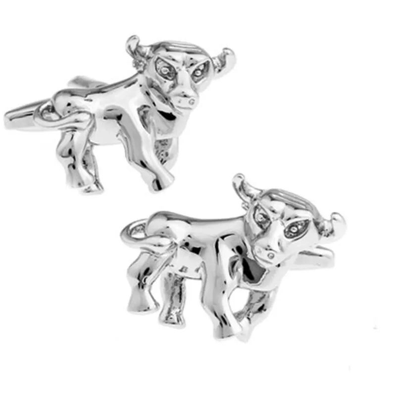 / African Animal Cufflinks Rhino Rhinoceros Cheeah Leopard Buffalo Giraffe Lion Hippo Crocodile Cuff Links Mosiądz HQ