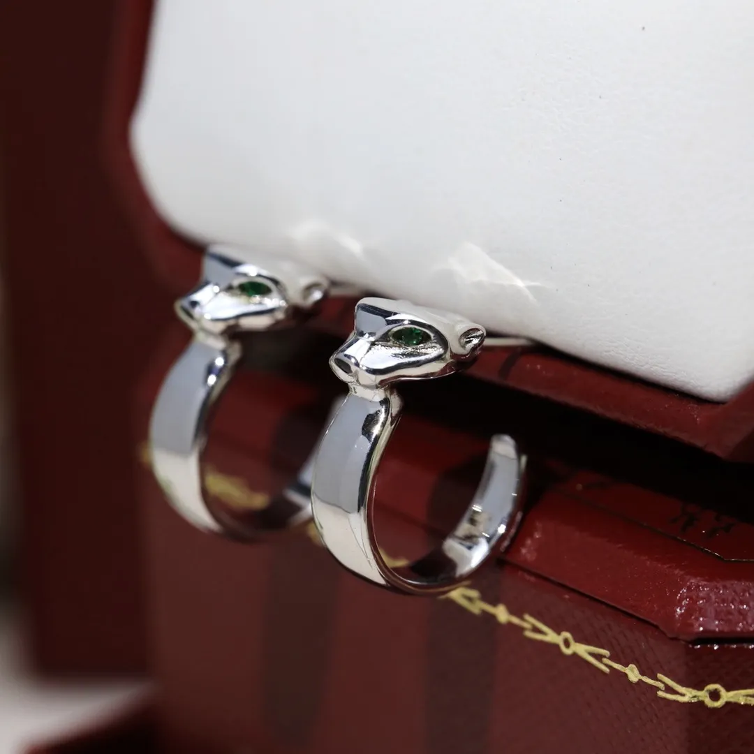 Série Panthere personnalisation de bijoux complète luxe avancé Huggie 2021 nouveau designer r rétro en laiton plaqué or 18 carats 925 si234h
