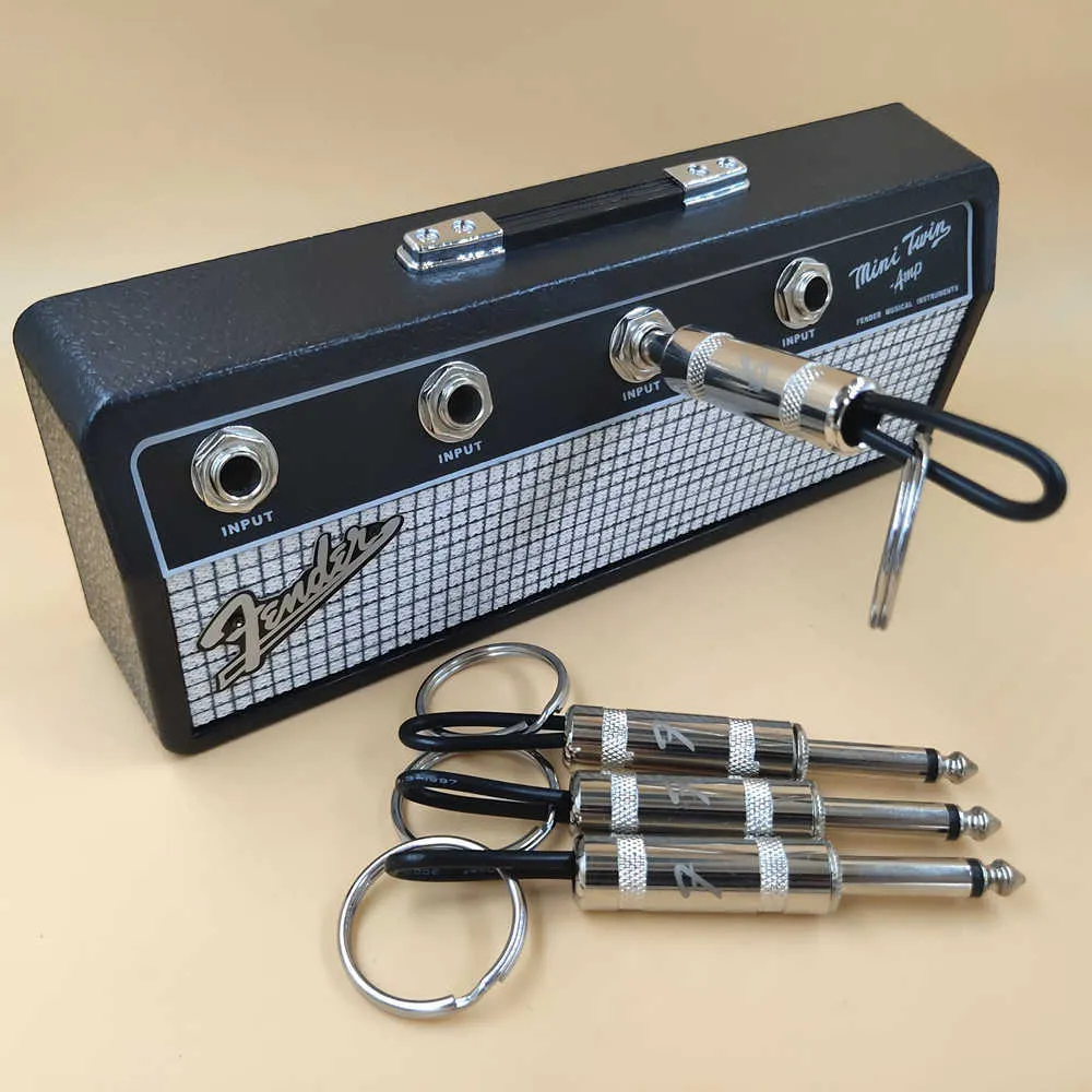 Fender Blues Guitar Key Storage jack holder Rack 2 0 Supporto anello amplificatore vintage elettrico 210626232V