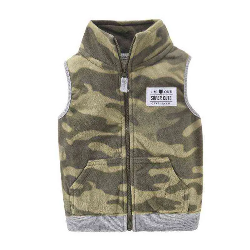 Automne Hiver Bébé Épais Gilet Filles Garçons Berbère Polaire En Peluche Toddler Cartoon Gilet Chaud Vestes 211203