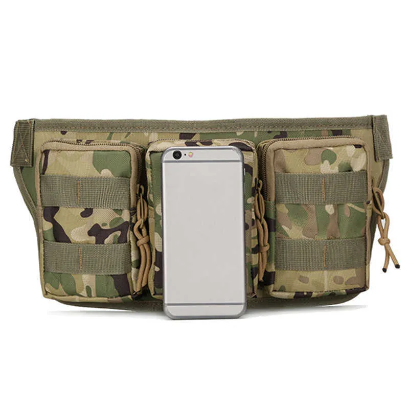 En plein air Militaire Tactique Taille Sac Étanche En Nylon Camping Randonnée Sac À Dos Poche Sac À Main Militaire Bolsa Style Mochila Y0721