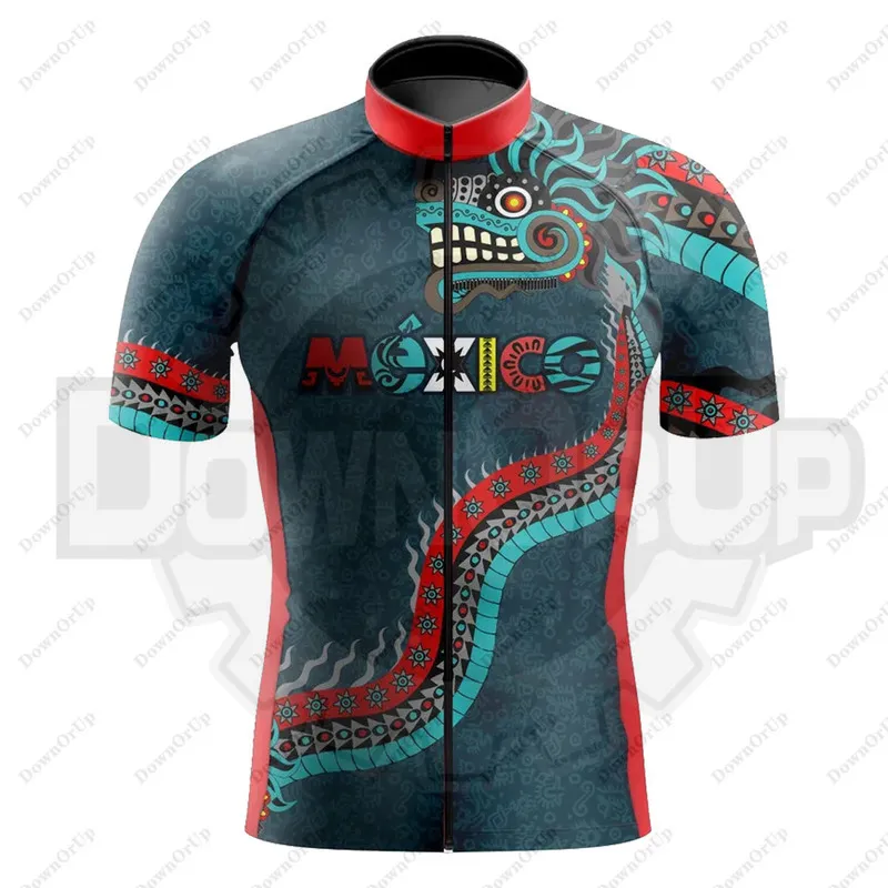 Mexico Men's Cycling Jersey Breathable Quick-Drying Maillot Ciclismo Hombre Cycling Equipment BIke Clothing Cycling Equipment 220301