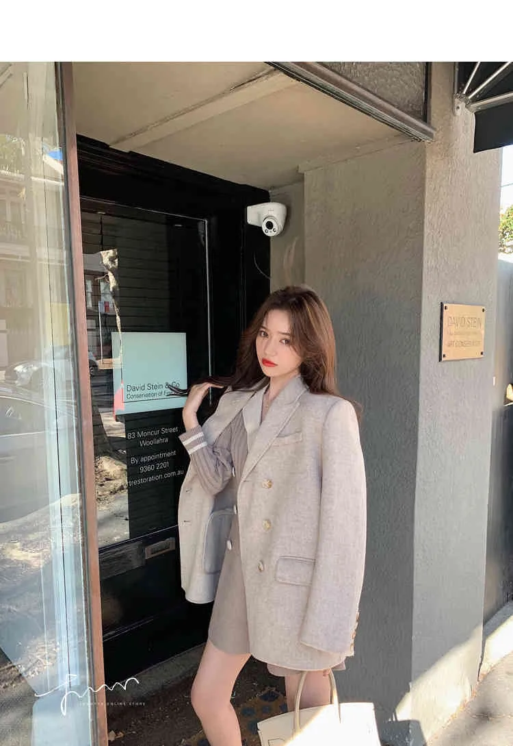 Jesień Kobiety Z Długim Rękaw Dzianiny Sukienka Koreański Vintage Moda Mini A-Line Sweter Sukienki Bodycon V-Neck Tunika Vestidos 210513