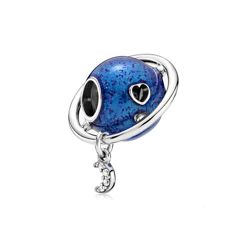 Sky Blue Serie Vlinder Bloem Eenhoorn Sterren Maan Uil Vliegtuig Kralen Fit Originele Pandora Charms Armband Diy Sieraden