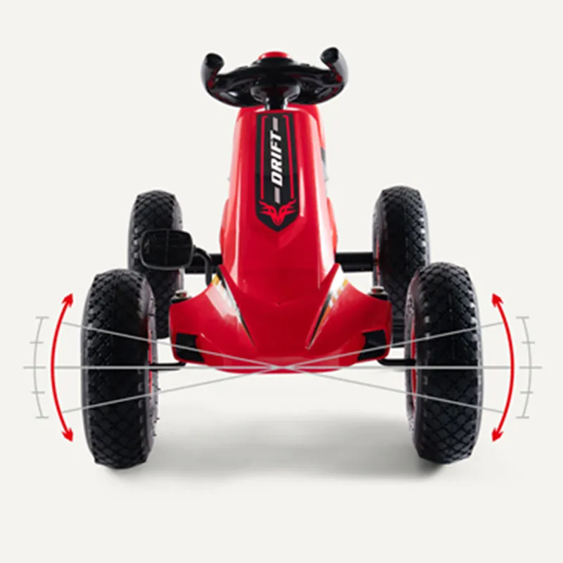 ALWAYSME Pedal Go Kart With Adjustable Seat For Kids 3-8 Years