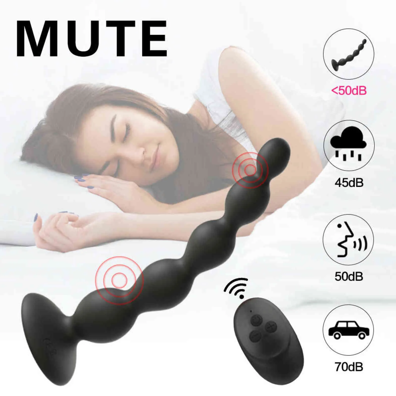 NXY Vibratoren 10 Geschwindigkeit Anal Perlen Prostata Massage Dual Motor Butt Plug Stimulator Fernbedienung Sex Spielzeug Für Männer Frauen 1120