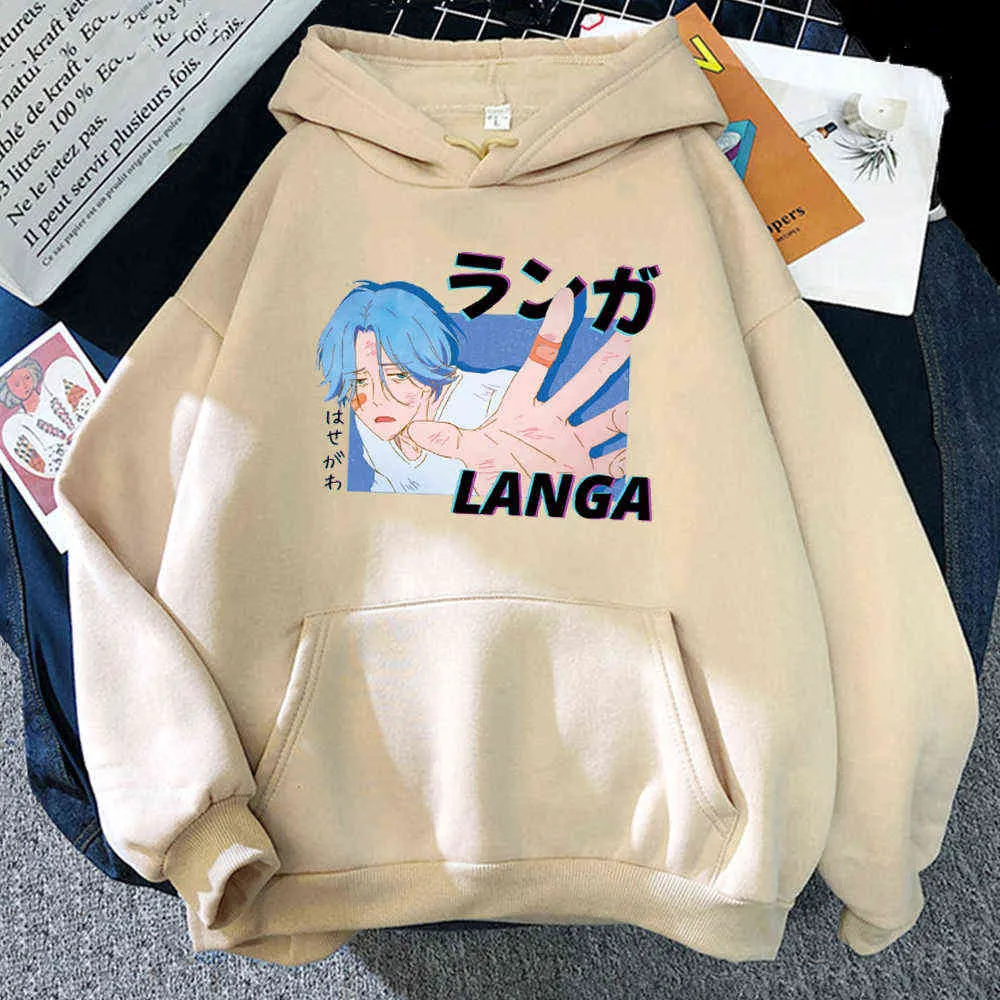 Мода японский аниме капюшон SK8 бесконечности Ланга толстовки мужчины уличная одежда пуловеры Harajuku Skate Hoody 210803