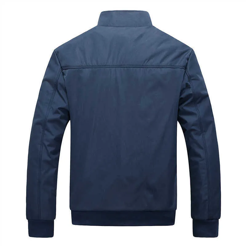 Giubbotti bomber da uomo primavera autunno casual business colletto alla coreana giacca giacca a vento college baseball cappotti slim plus size 7XL X0621