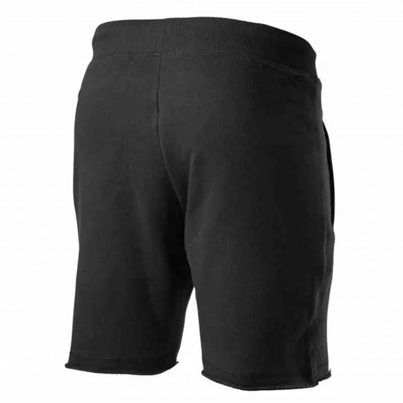Bomull casual shorts män gym fitness bodybuilding bermuda sommar stilig utskrift kort byxor bottnar manlig löpande sport kläder h1210