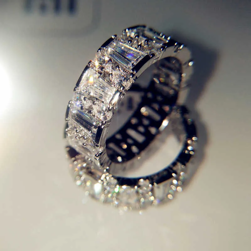 18k bianco oro bianco naturale 3 carati moissanite gioiello gemella bizuteria solida 18 k oro anello de anello uomini accessori da uomo 4389717